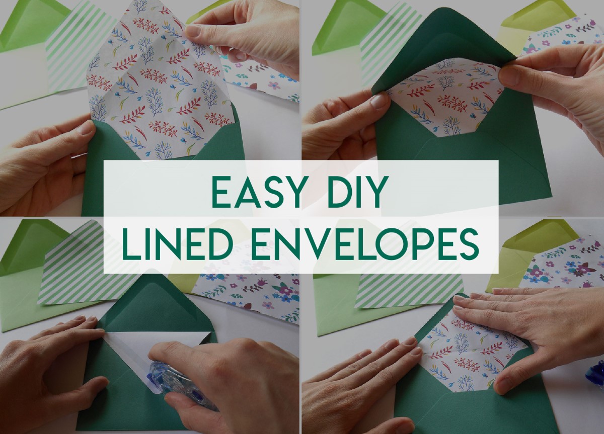 Easy DIY Lined Envelopes - How to Design and Make Your Own Envelope Liners