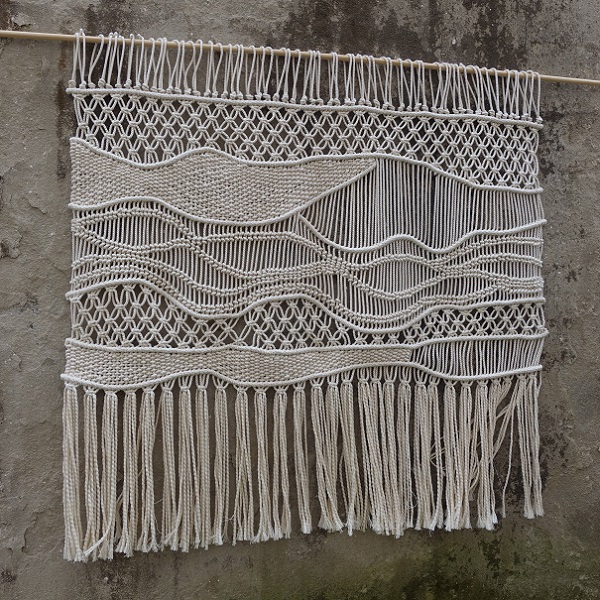 Hand Woven Large Macrame Hanging by WallKnot_Five Gorgeous Macrame Wall Hangings on Etsy