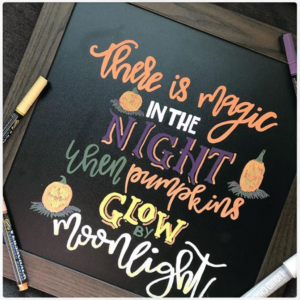 Magic in the Night by Rebekah Carey_Halloween Hand Lettering