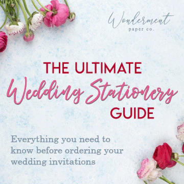 Wedding Stationery Guide - What to know about ordering wedding invitations and more