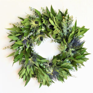 Bay and Thistle Wreath by ClubBotanic