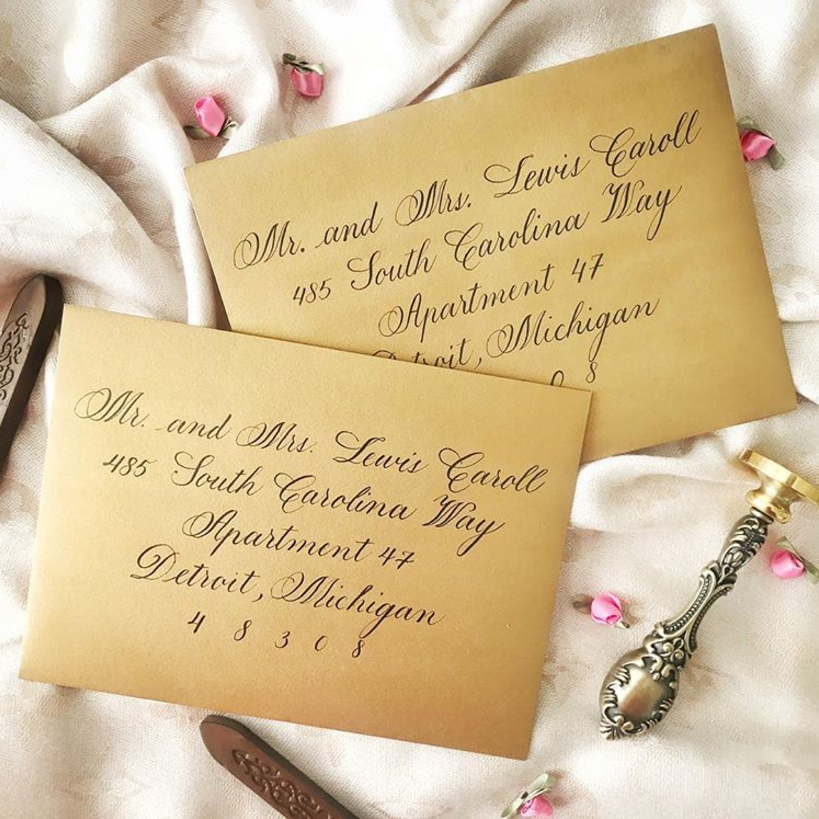 Classic Calligraphy Envelope Addressing by Calligraphyquill